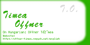 timea offner business card